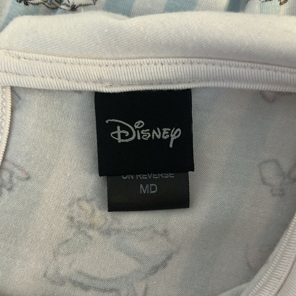 Disney Classic Alice in Wonderland Print Fit & Flare Peter Pan Collar Dress Med - Picture 7 of 8